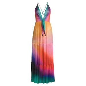 Agua Bendita Pacifico Cosmea Vini Ombré Maxi Dress